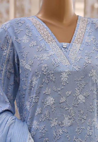 Nakshkari by HZ Textiles | Embroidered Lawn 3 Piece Unstitched Suit D-7