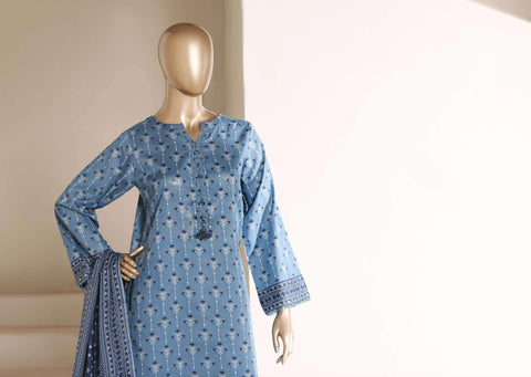 SADABAHAR Luxury Printed Lawn | 3 Piece Stitched Suit D-9