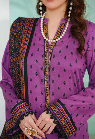 VS DAMAN Exclusive Printed Lawn Unstitched 3 Piece Suit D-12