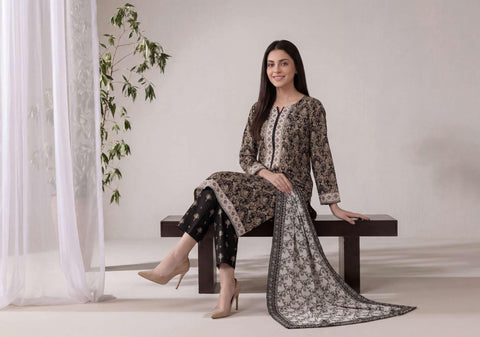 SEFA by Tawakkal Fabrics | 3 Piece Unstitched Rotary Printed Lawn Suit D-3