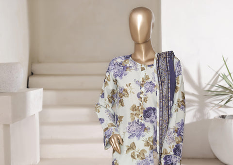 Printed Cambric Lawn Vol-01 By Sadabahar D-03