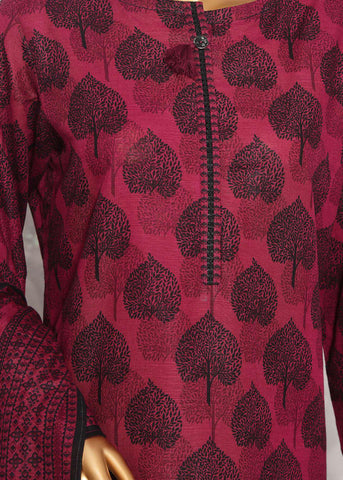 Co-Ords 3Pc Printed Khaddar Un-Stitched Coll By Hz-6