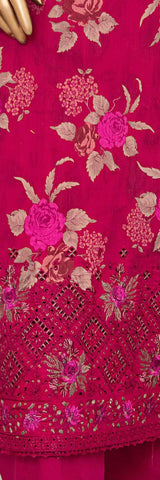 Mehek by HZ textile Emb Lawn Unstitched 3 Piece D-09 Purple - Summer Collection