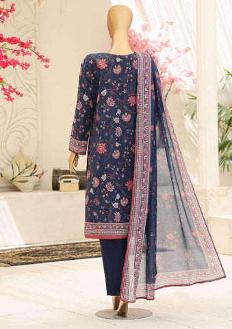 Mehak by HZ Textiles | Embroidered 3 Piece Unstitched Slub Lawn Suit D-6
