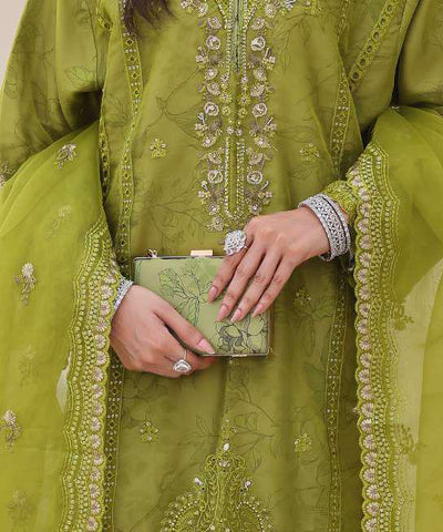 Eshaal Vol-2 Semi-Stitched Luxury Embellished Suit D-2