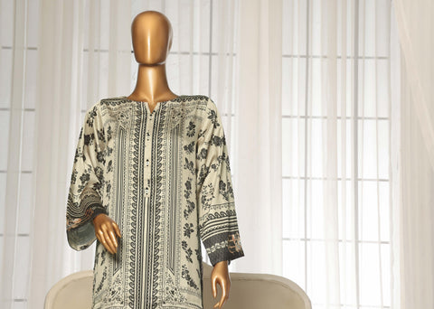 Silk Print 2 Piece Co Ords Ready To Wear Sadabahar D-01