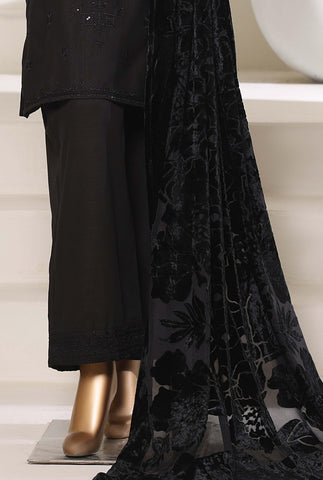 SADABAHAR Luxury Khaddar Karandi with Palachi Shawl 3Pc Stitched D-01