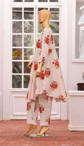 HZ Linen Wintery Printed Co-Ord Set D-4