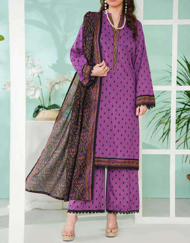 VS DAMAN Exclusive Printed Lawn Unstitched 3 Piece Suit D-12