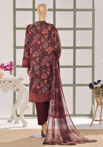 HZ Textiles – Mehak Slub Lawn Embroidered Collection Vol-02 D-6
