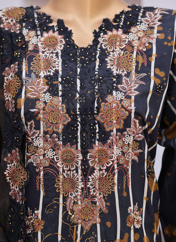 Winter Cut Dana | 3 Piece Semi-Stitched Embroidered Suit D-4