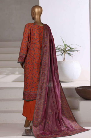 Sadabahar Printed Khaddar With Shimmer Ready To Wear 3Pc D-9