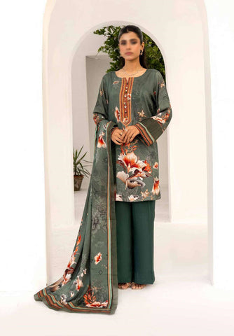 RESHAM LINEN PRINT DROP I COLL BY FIRDOUS D-05