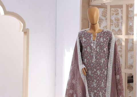 Nakshkari by HZ Textiles | Embroidered Lawn 3 Piece Unstitched Suit D-8
