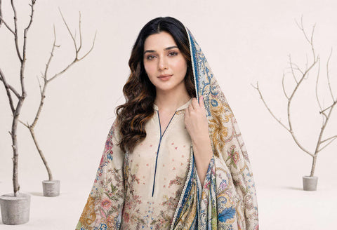 NAAZ by Tawakkal Fabrics | Digital Printed Lawn 3 Piece Unstitched Suit D-5