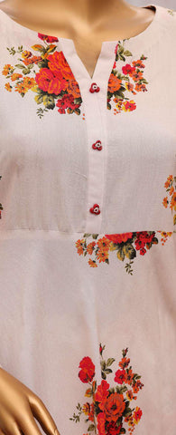 HZ Linen Wintery Printed Co-Ord Set D-4