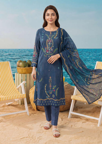 ZELINA by Tawakkal Fabrics | Digital Printed Lawn 3 Piece Unstitched Suit D-3