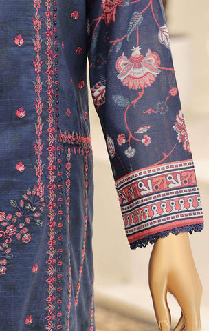 Mehak by HZ Textiles | Embroidered 3 Piece Unstitched Slub Lawn Suit D-6