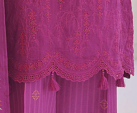 Oriental Printkari by HZ Textiles | Embroidered 3 Piece Unstitched Lawn Suit D-2