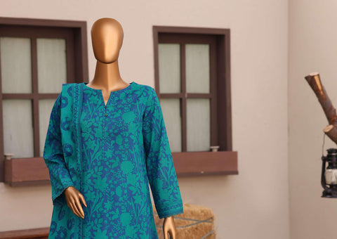 Everyday Prints by HZ Textiles | Printed Lawn 3 Piece Unstitched Suit D-7