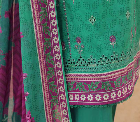 ASASA by HZ Textiles | Digital Printed Embroidered 3 Piece Unstitched Lawn Suit D-5