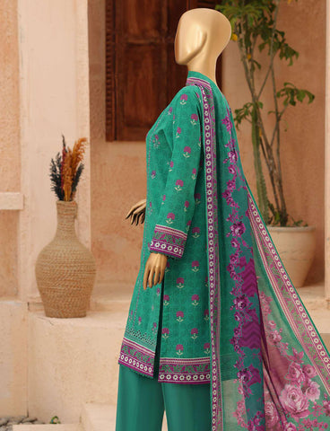 ASASA by HZ Textiles | Digital Printed Embroidered 3 Piece Unstitched Lawn Suit D-5
