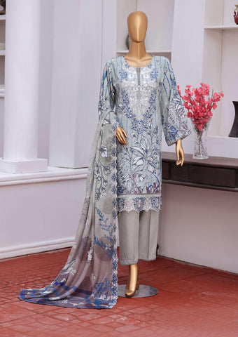 Winter Cut Dana | 3 Piece Semi-Stitched Embroidered Suit D-5