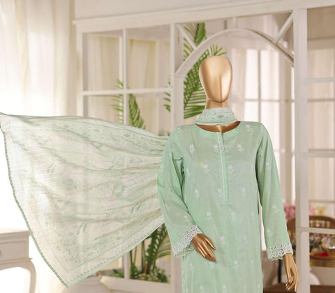 Oriental Printkari by HZ Textiles | Embroidered 3 Piece Unstitched Lawn Suit D-3