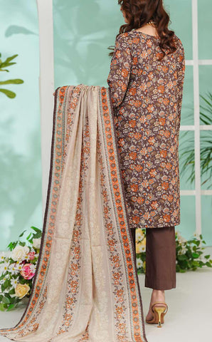 Daman Exclusive | Printed Lawn 3 Piece Unstitched Suit D-9