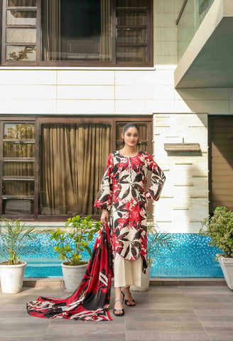 Zumra Lawn Slub Digital Print Vol-02 By Tawakkal D-07