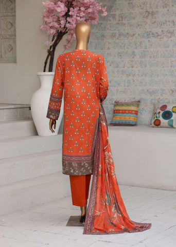 Premium Daily Wear by HZ Textiles Vol-5 | Embroidered Lawn 3 Piece Unstitched Suit D-5