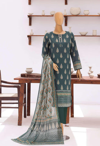 Platinum Jaipuri Prints by HZ Textiles | Digital Printed Lawn 3 Piece Unstitched Suit D-7