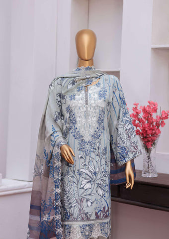 Winter Cut Dana | 3 Piece Semi-Stitched Embroidered Suit D-5