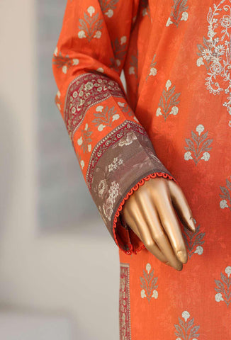Premium Daily Wear by HZ Textiles Vol-5 | Embroidered Lawn 3 Piece Unstitched Suit D-5