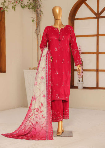 Mayaar Embroidered Un-Stitched 3 Piece Collection By HZ Textile D-4