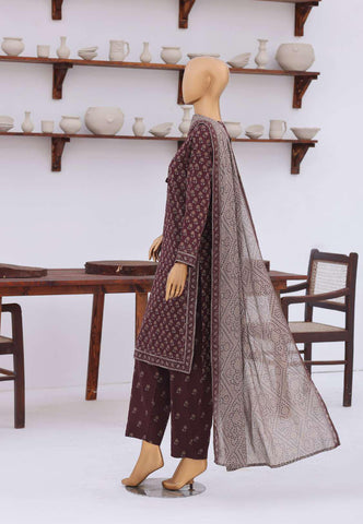Premium Daily Wear by HZ Textiles | Embroidered Lawn 3 Piece Unstitched Suit D-11