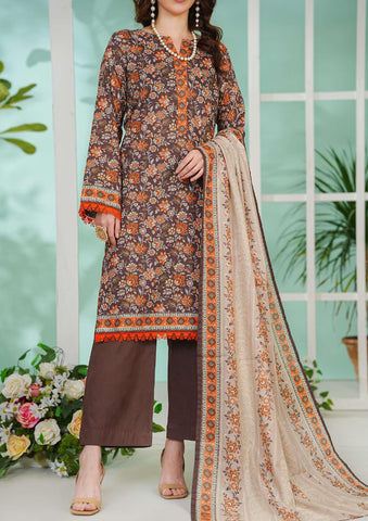 Daman Exclusive | Printed Lawn 3 Piece Unstitched Suit D-9