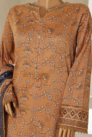Printed Lawn Collection Vol-5 Stitched 3 Piece Sadabahar -09
