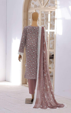 Nakshkari by HZ Textiles | Embroidered Lawn 3 Piece Unstitched Suit D-8