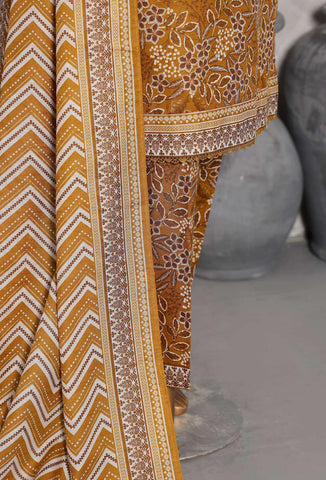 Co-Ords 3Pc Printed Khaddar Un-Stitched Coll By Hz-7