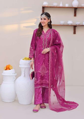 Eshaal Vol-2 Semi-Stitched Luxury Embellished Suit D-3