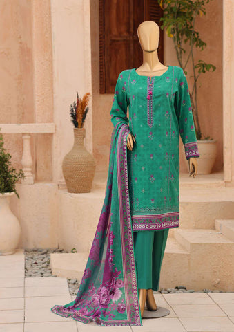 ASASA by HZ Textiles | Digital Printed Embroidered 3 Piece Unstitched Lawn Suit D-5