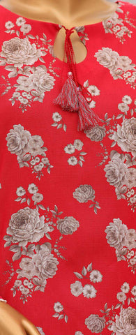 HZ Linen Wintery Printed Co-Ord Set D-5