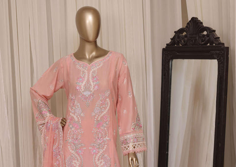 Sadabahar Luxury Embroidered Cotton Stitched 3 Piece Suit D-9