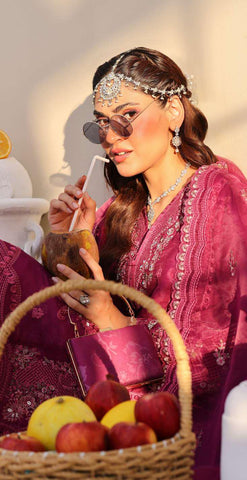 Eshaal Vol-2 Semi-Stitched Luxury Embellished Suit D-3