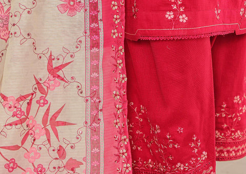 Mayaar Embroidered Un-Stitched 3 Piece Collection By HZ Textile D-4