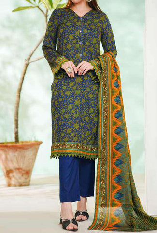 VS DAMAN Exclusive Printed Lawn Unstitched 3 Piece Suit D-13