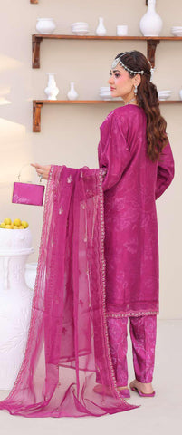 Eshaal Vol-2 Semi-Stitched Luxury Embellished Suit D-3