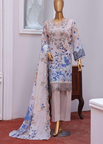 Winter Cut Dana | 3 Piece Semi-Stitched Embroidered Suit D-6