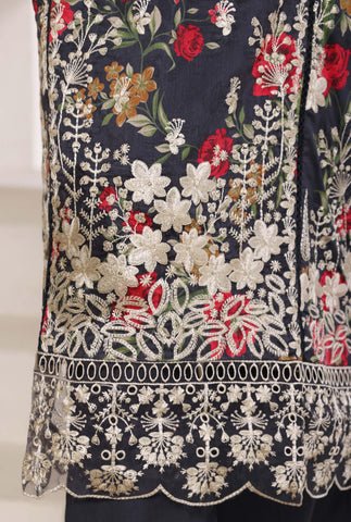 Luxury Lawn Signature  Heavy Embroidered 3 Piece Stitched Suit By Sadabahar D-1